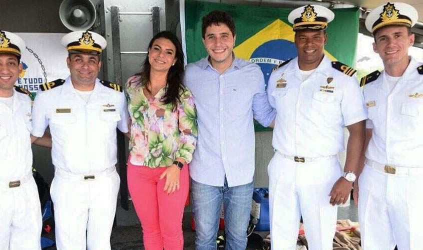 Mariana Carvalho acompanha trabalho da Marinha do Brasil em Rondônia