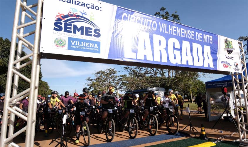 Três toneladas de alimentos são arrecadadas durante Circuito Vilhenense de MTB