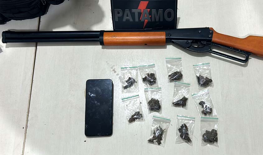 Polícia Militar interrompe ponto de tráfico no Bairro Novo