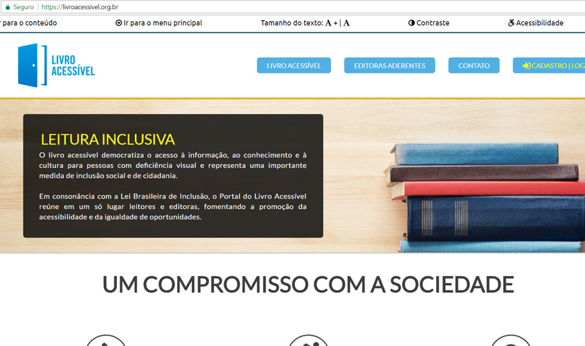 Portal viabiliza aquisição de livros para pessoas com deficiência visual