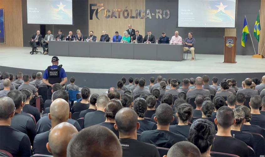 MPRO marca presença na aula inaugural do curso de formação da Polícia Civil