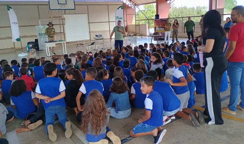 Projeto 'Vem Pro Parque' leva educação ambiental a estudantes em RO