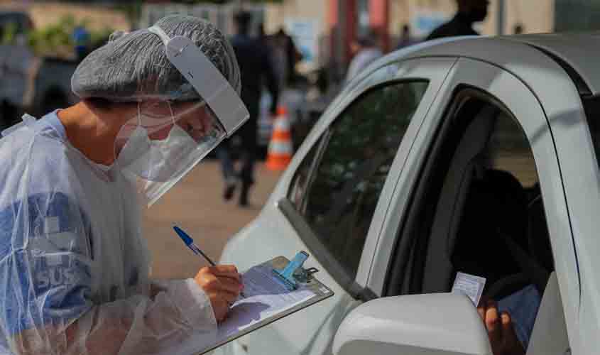 Governo de Rondônia realiza drive-thru de testagem rápida para diagnóstico da covid-19; 361 testes foram realizados