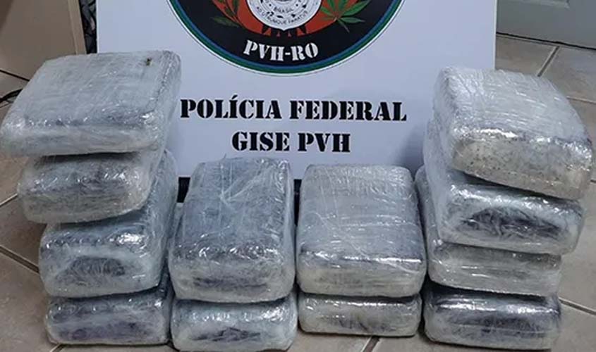 Polícia Federal prende em flagrante homem com pacotes de maconha tentando embarcar no aeroporto de Porto Velho, em Rondônia