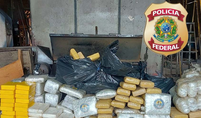 Polícia Federal incinera 380 quilos de entorpecentes em Rondônia