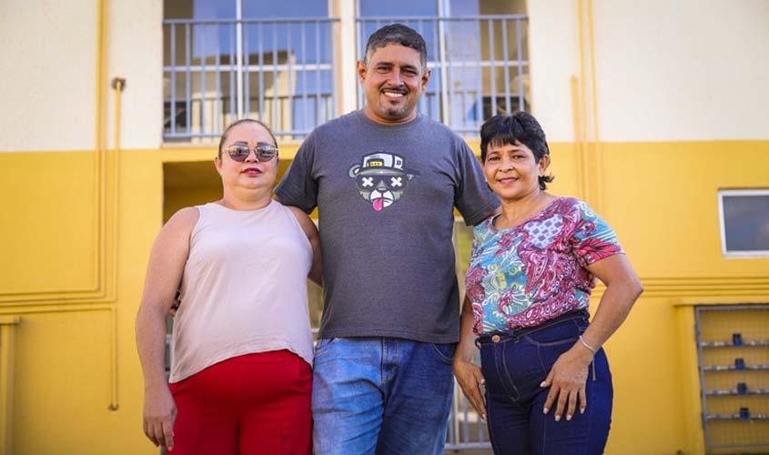 Os novos vizinhos: Francisca, Ismar e Maria de Nazaré