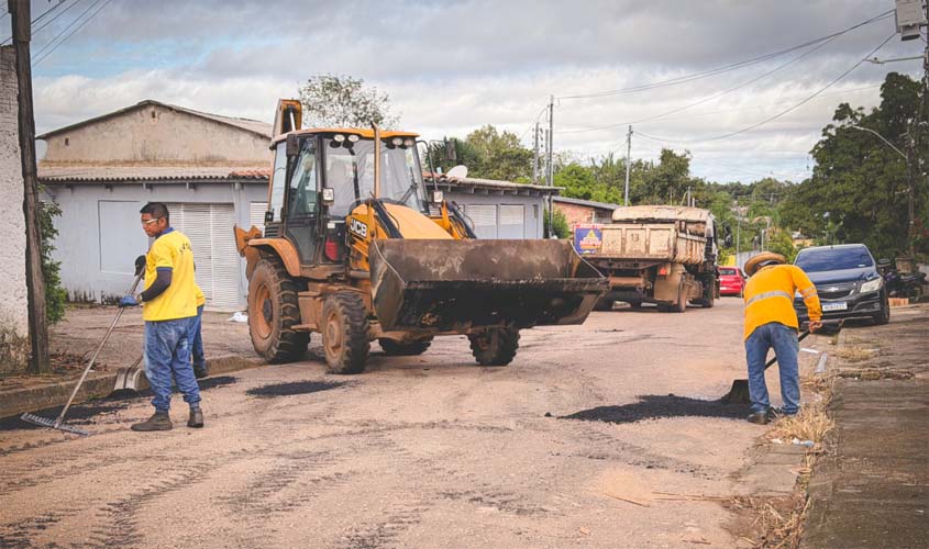 Serviços tapa-buraco avançam na cidade em 2026
