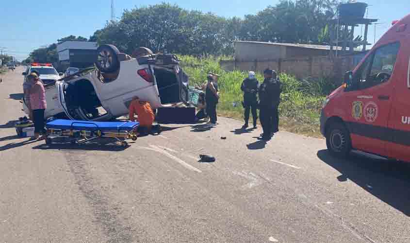 Acidente com Capotamento de Veículo da Femeron Deixa Duas Funcionárias Feridas em Porto Velho