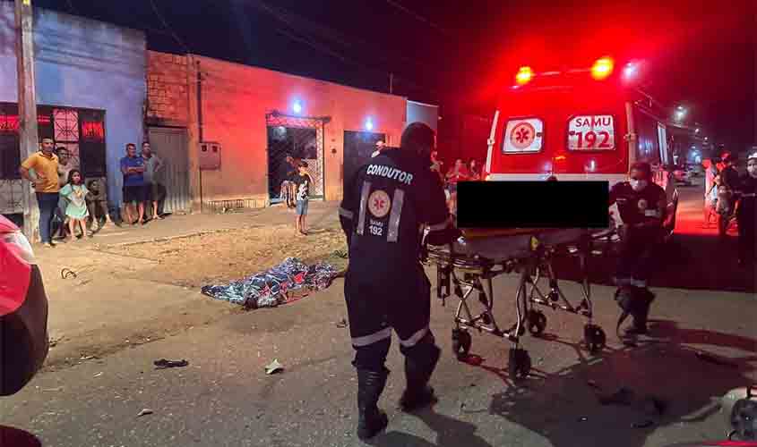 Colisão Frontal Entre Motocicletas Deixa Dois Mortos e um Ferido em Estado Grave na Zona Leste de Porto Velho