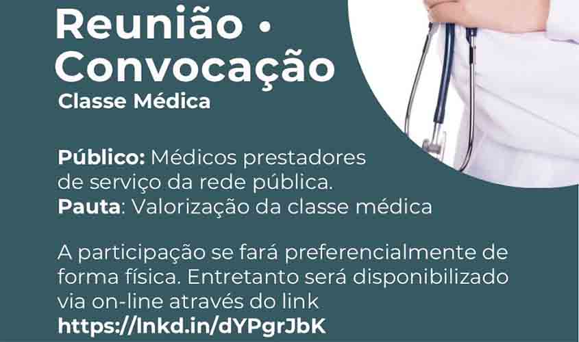Devolutiva da Sesau sobre reivindicações para valorização da classe médica será pauta de reuniões no Cremero 