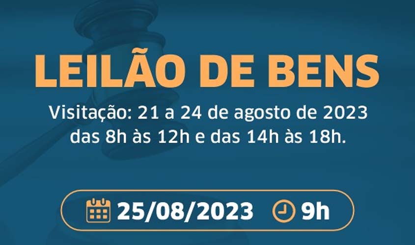 FIERO promove leilão de bens móveis em Rondônia