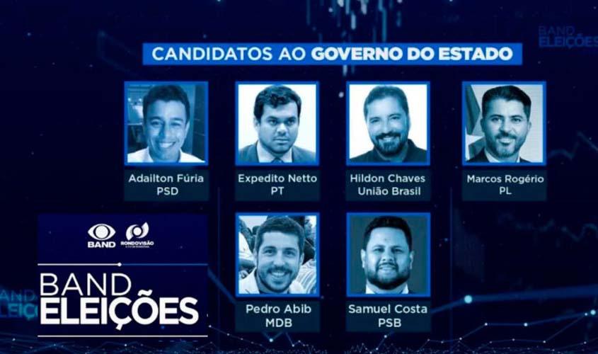 Band inicia debates com candidatos ao governo de RO nesta terça-feira