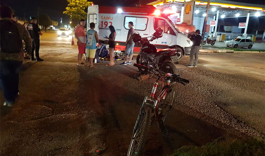 Ciclista sofre ferimentos na capital
