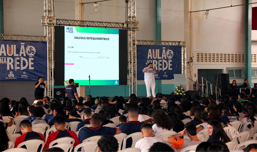 Aulão movimenta cerca de 3 mil estudantes da rede pública estadual em Porto Velho