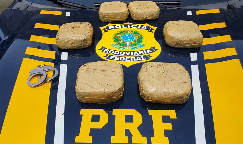  PRF  intercepta carregamento de 6.180 gramas de cocaína