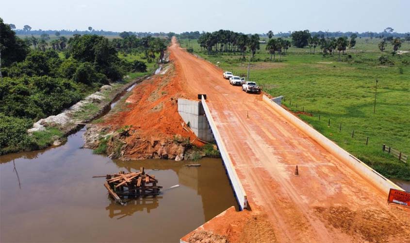 Ponte no rio São Joaquim será inaugurada na segunda-feira, 20