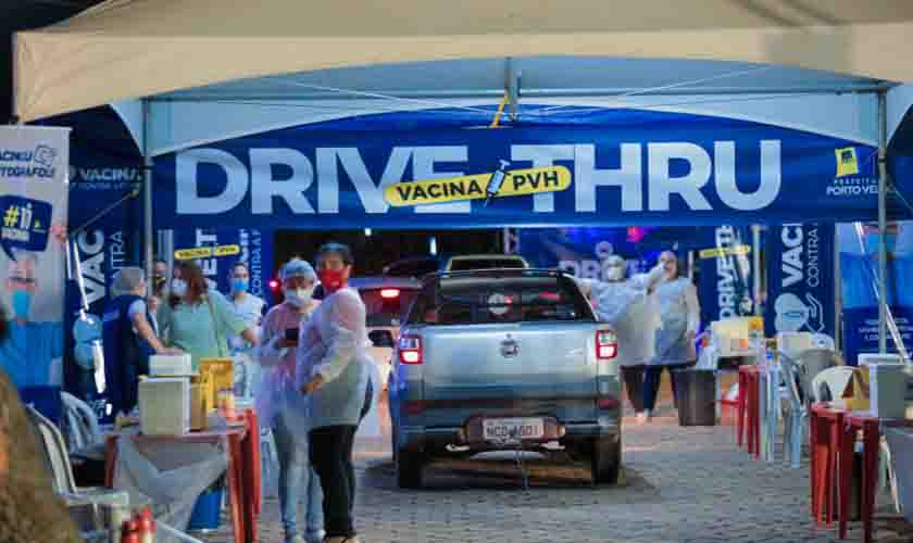 Porto Velho realiza último drive-thru de vacinação de 2021 