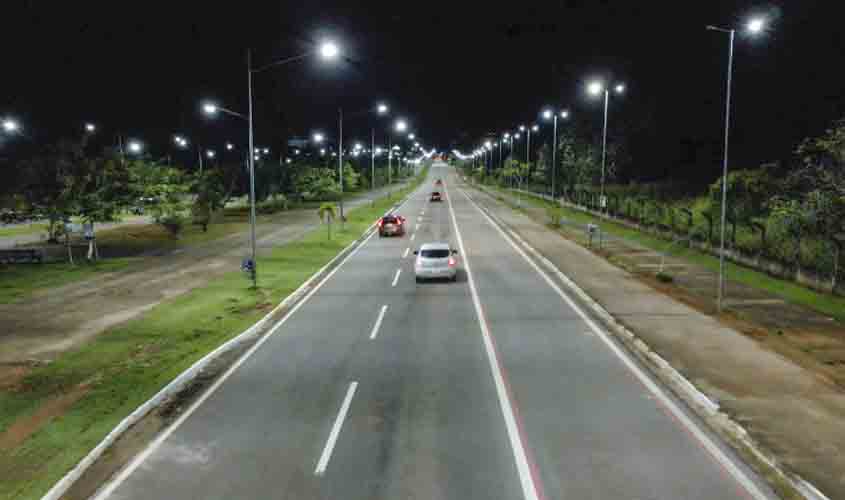 Área urbana de Porto Velho recebeu 90% de iluminação na gestão Hildon Chaves