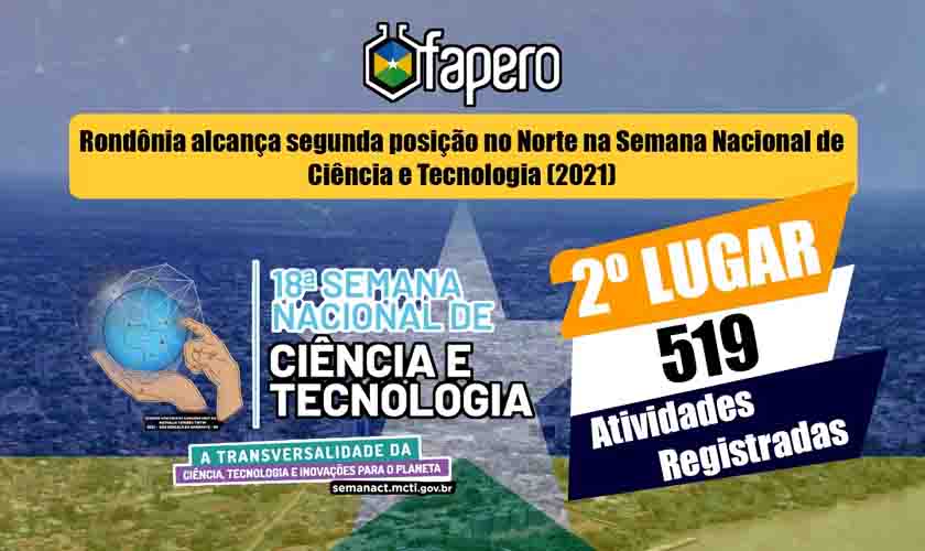 Rondônia é destaque nacional em ciência e tecnologia por meio da Fapero