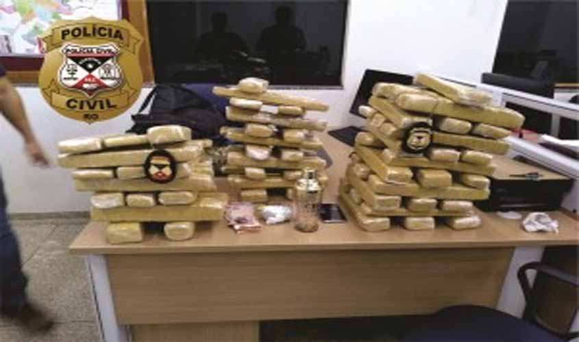 Polícia cívil apreende 50 kg de droga em Ji – Paraná