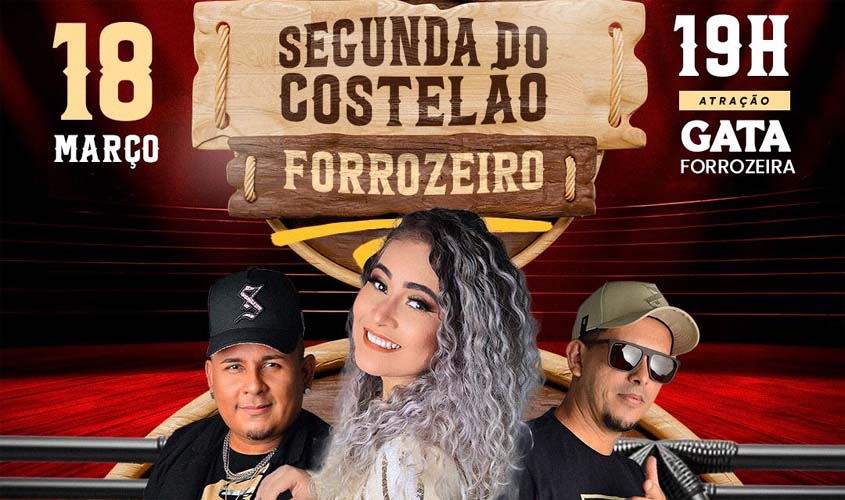 Hoje tem Gata Forrozeira na melhor noite de segunda de Rondônia