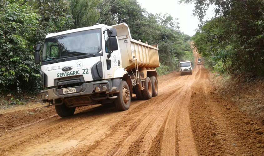 Após período de chuvas, Prefeitura intensifica recuperação de estradas rurais