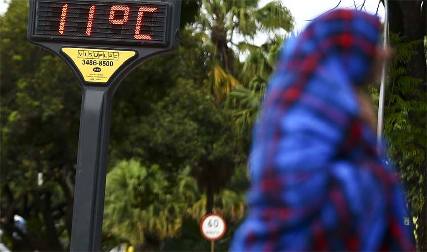 Inmet emite alerta de risco à saúde por conta de frio intenso