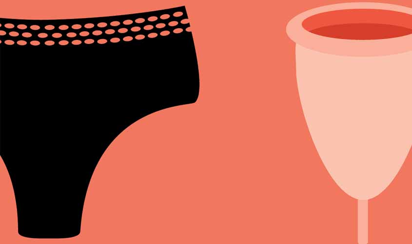 Riscos e benefícios do coletor e da calcinha menstrual