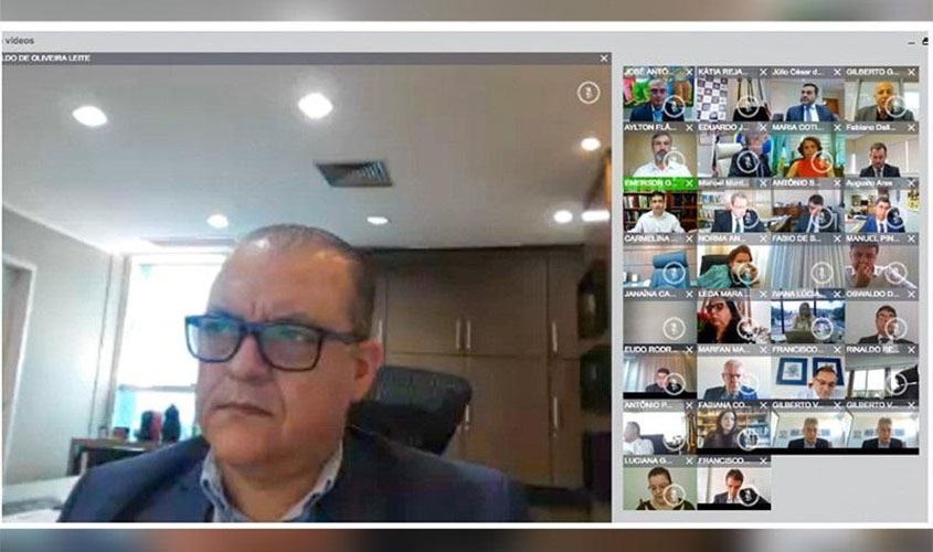 Procurador-Geral de Justiça do MPRO participa de mais uma reunião virtual do CNPG