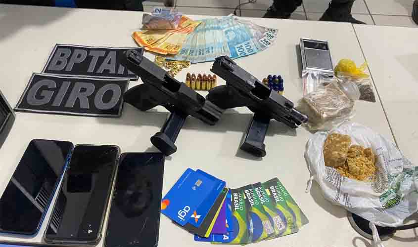 Polícia prende casal com drogas e armas no Orgulho do Madeira 