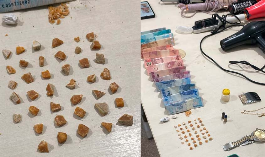 Polícia Militar prende dois suspeitos por tráfico