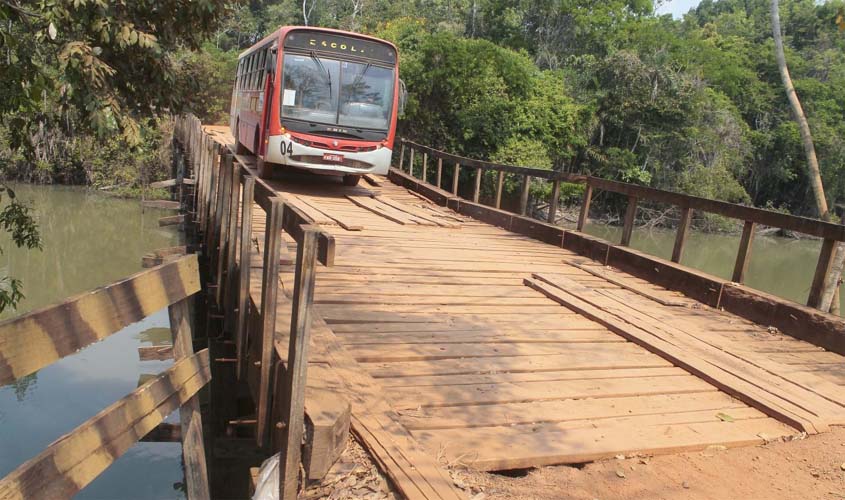 Iniciada construção de ponte para interligar Costa Marques ao distrito de São Domingos