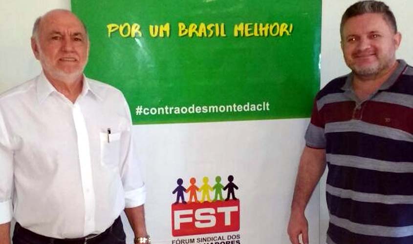 Germano Soares recebe a visita do Coordenador do Fórum Sindical dos Trabalhadores (FST)