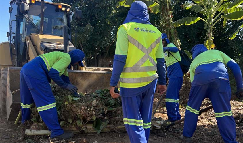 Oito equipes atuam em mutirões de limpeza em Porto Velho