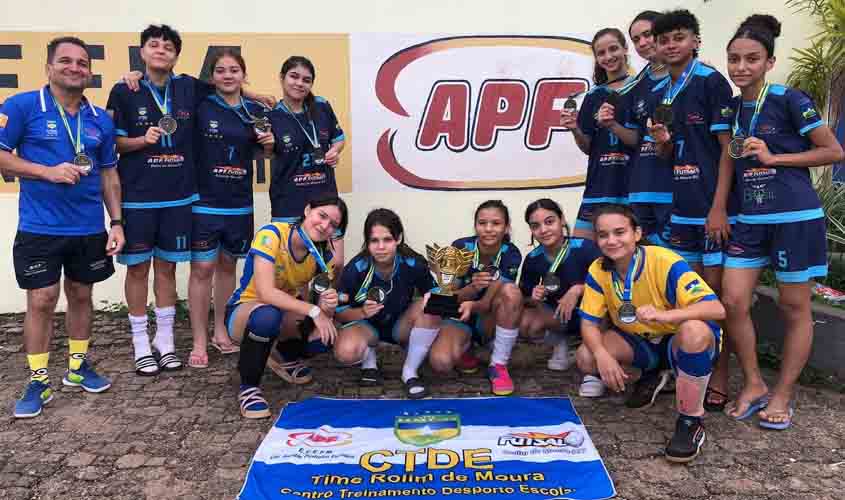 Futsal do CTDE da Escola Aluízio Pinheiro é bicampeão estadual da FEERO