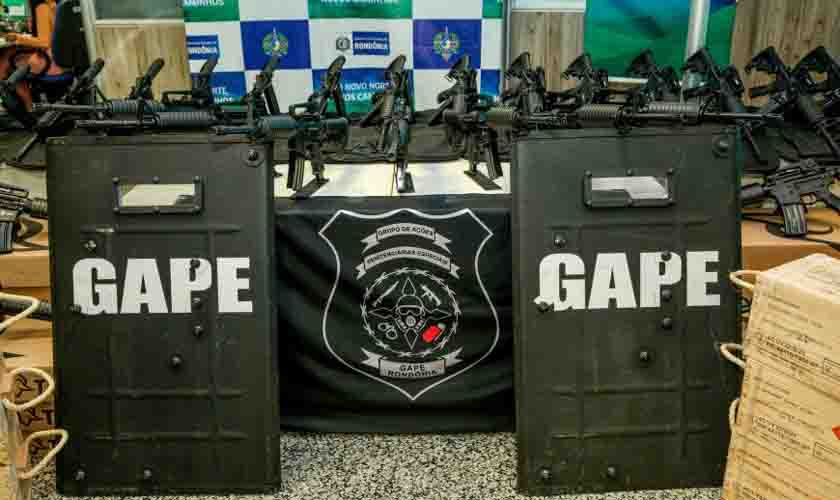 Sistema Penitenciário de Rondônia passa a ter armamentos modernos de alto poder de eficácia para garantir controle e segurança