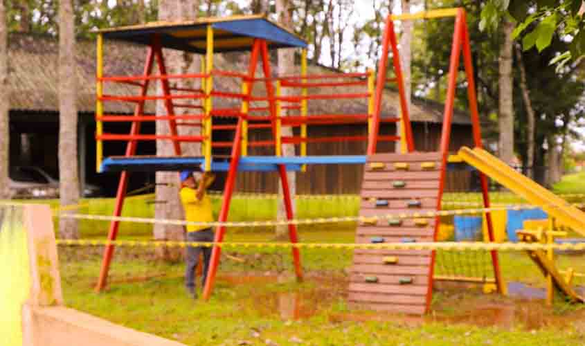 Secretaria Municipal de Meio Ambiente realiza mutirão de limpeza no Parque Circuito de Porto Velho