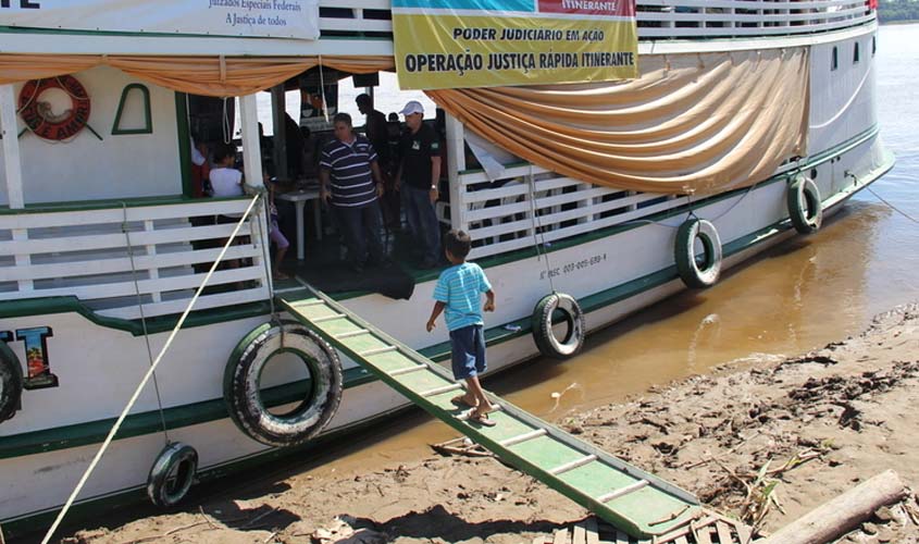 TJRO abre inscrições para Justiça Rápida Itinerante fluvial