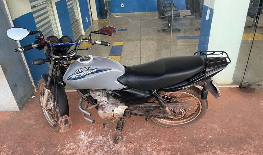 10º BPM recupera motocicleta roubada