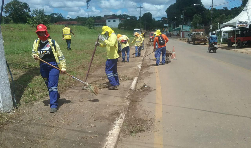 Prefeitura realiza mutirões de limpeza, drenagem e pintura em várias regiões de Porto Velho