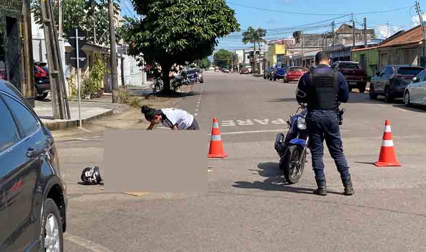 Acidente de trânsito deixa duas mulheres feridas no bairro Olaria em Porto Velho