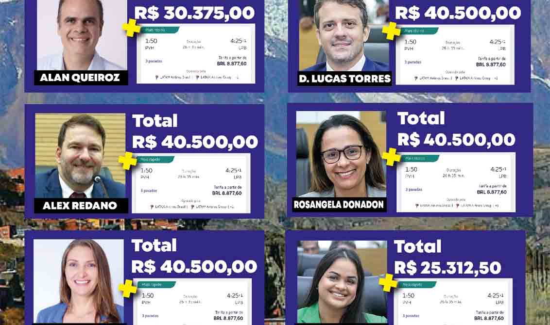 Com justificativas estranhas, seis deputados de RO gastam mais de R$ 200 mil em diárias para  viagem à Bolívia