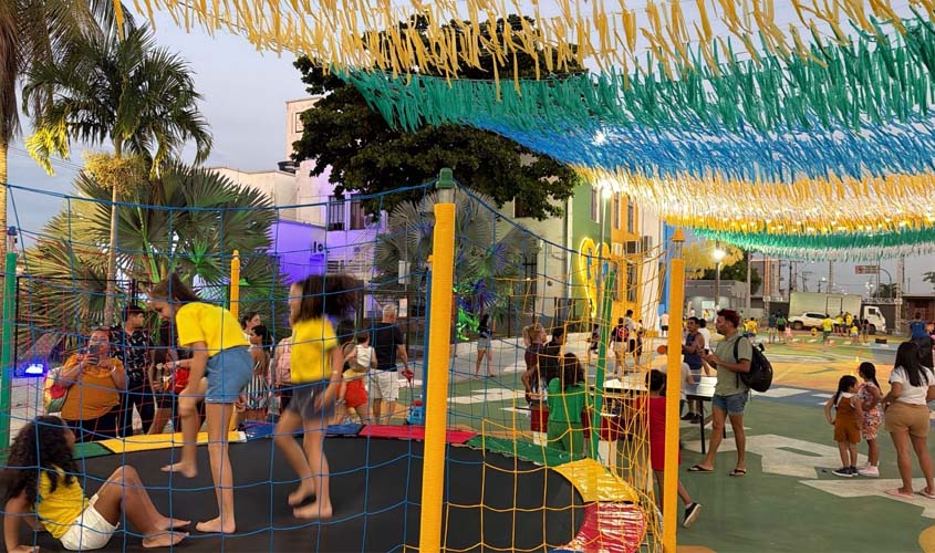Rua do Hexa vira espaço de lazer e diversão