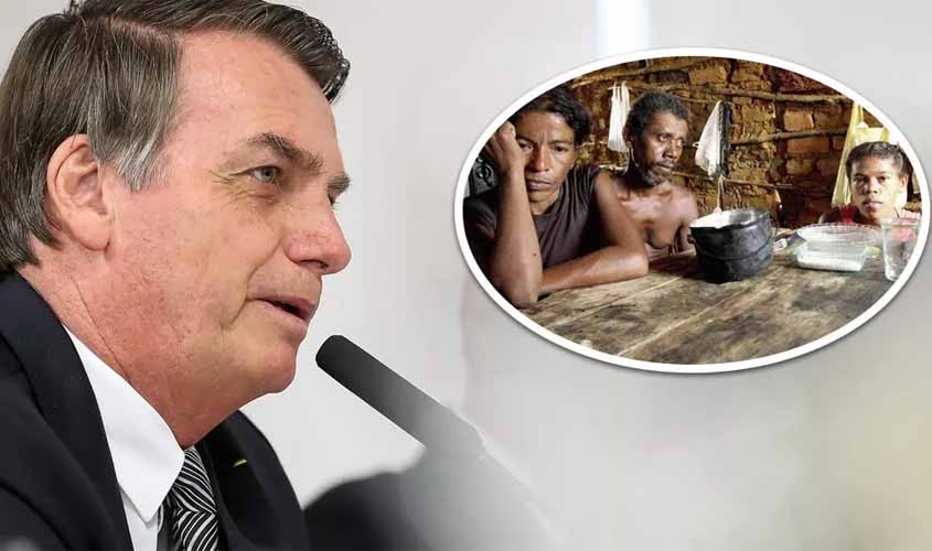 Passar fome no Brasil é uma grande mentira, afirma Bolsonaro