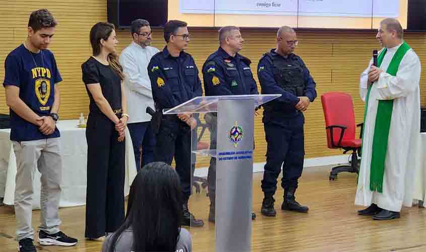 Missa na Assembleia pede proteção aos servidores da segurança pública de Rondônia