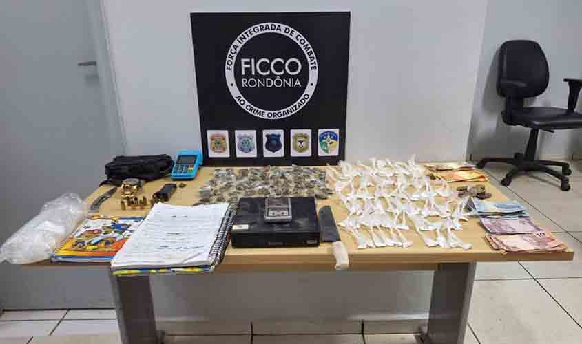 FICCO/RO prende indivíduo por tráfico de drogas e posse irregular de munições em Porto Velho/RO