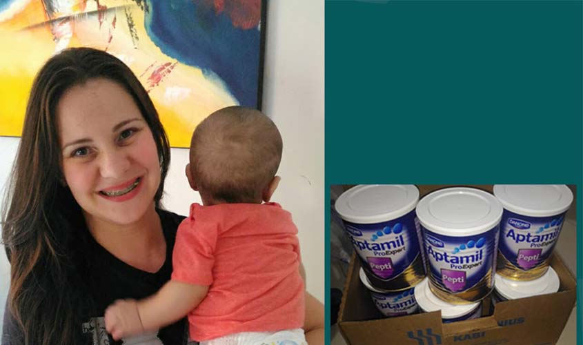 DPE-RO consegue leite especial para criança com grave intolerância alimentar