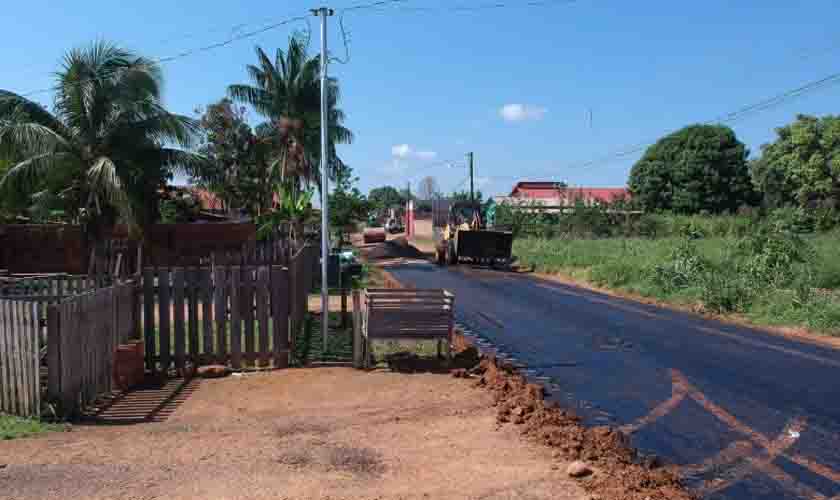 Fresagem asfáltica viabiliza pavimento de cerca de 6 quilômetros de via no distrito de Extrema