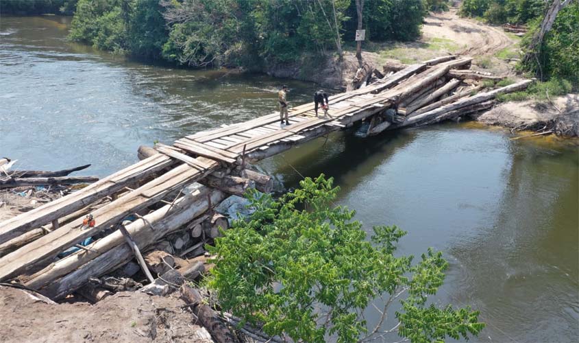 Polícia Federal deflagra mais uma operação para destruição de ponte irregular instalada em Terra Indígena