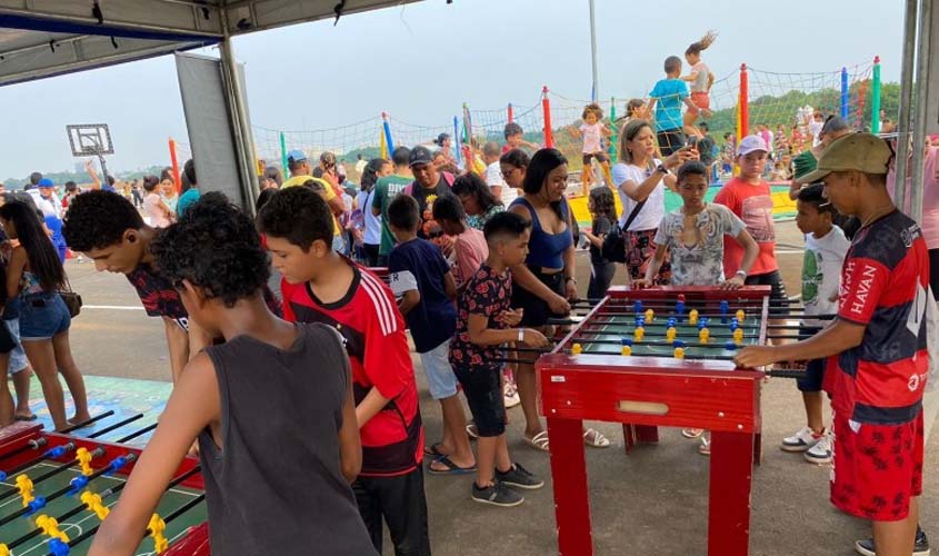Brincadeiras e atividades esportivas do Projeto Rua de Lazer serão ofertadas durante festa das crianças no bairro Eletronorte